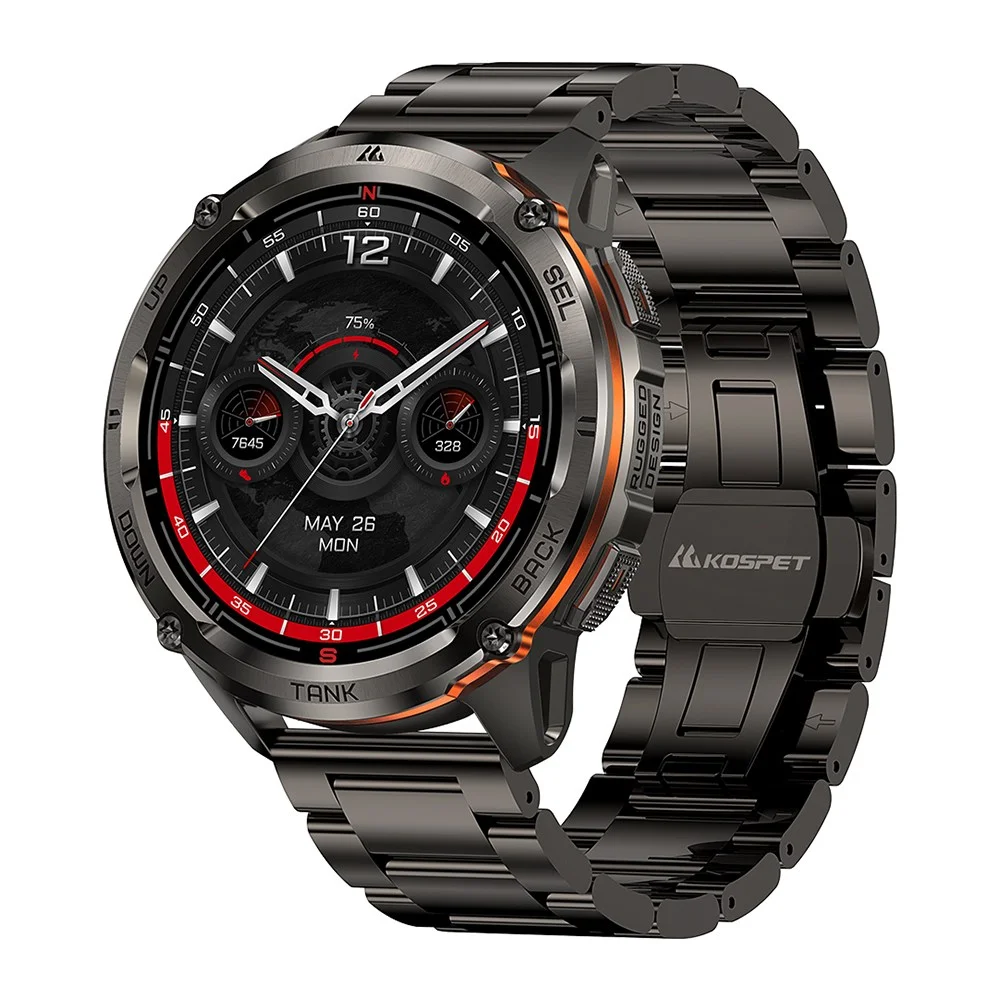 KOSPET TANK T3 Ultra 2 GPS 스마트 워치 남성용 나침