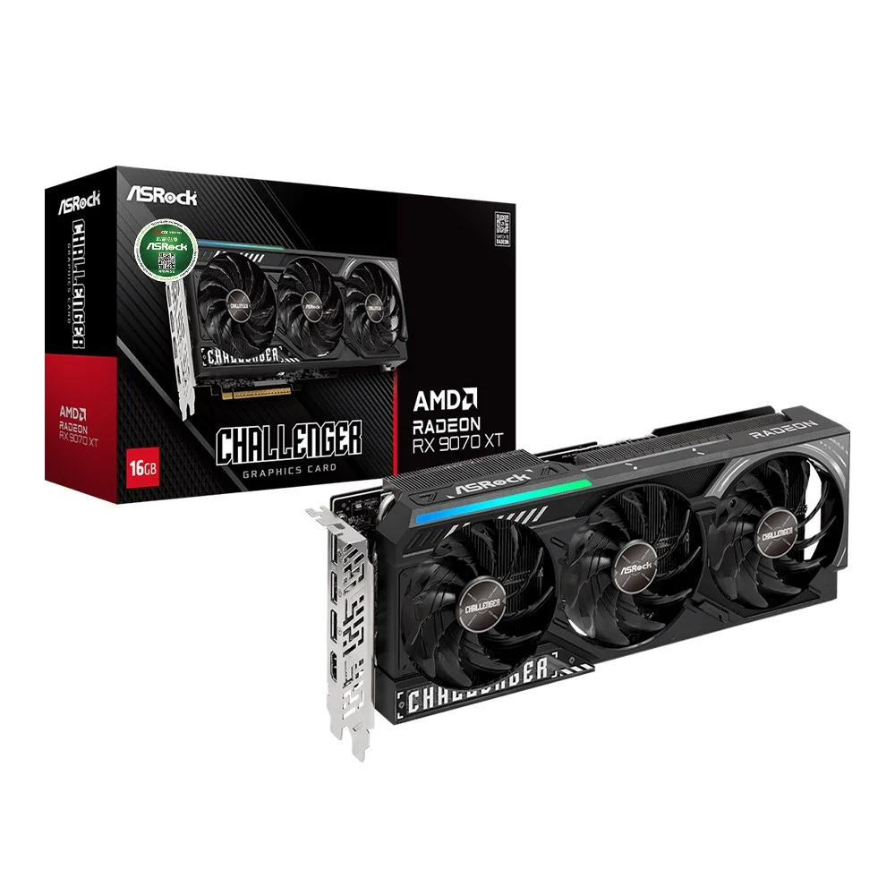 ASRock 라데온 RX 9070 XT CHALLENGER D6 16GB