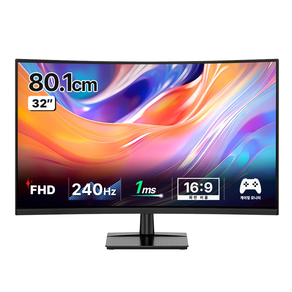 한성컴퓨터 FHD 240Hz 게이밍 커브드 모니터, 80.1cm, TFG