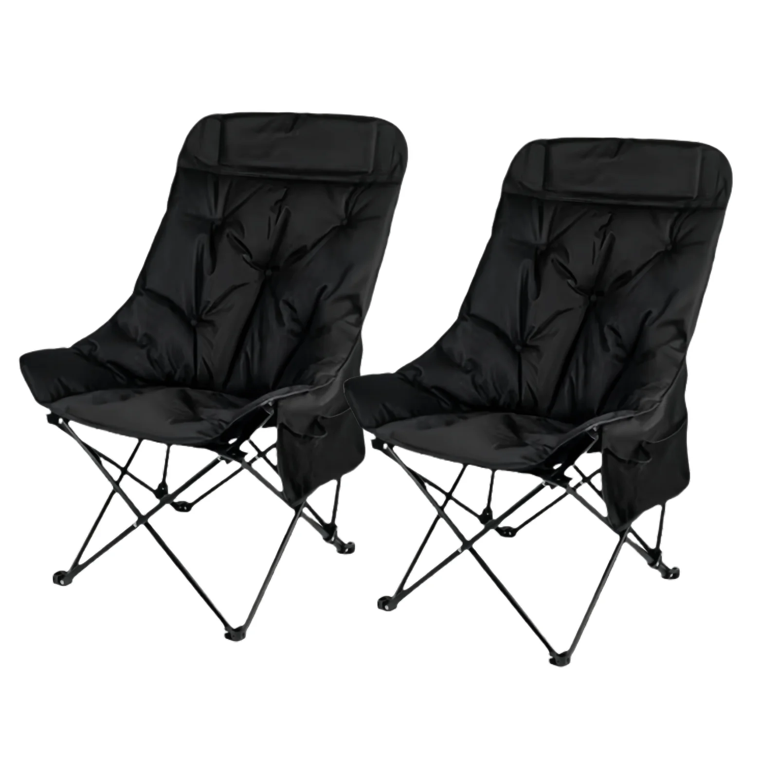 라이프리듬 1+1 쿠션 캠핑 의자 접이식 초경량 릴렉스 체어 낚시 피크닉