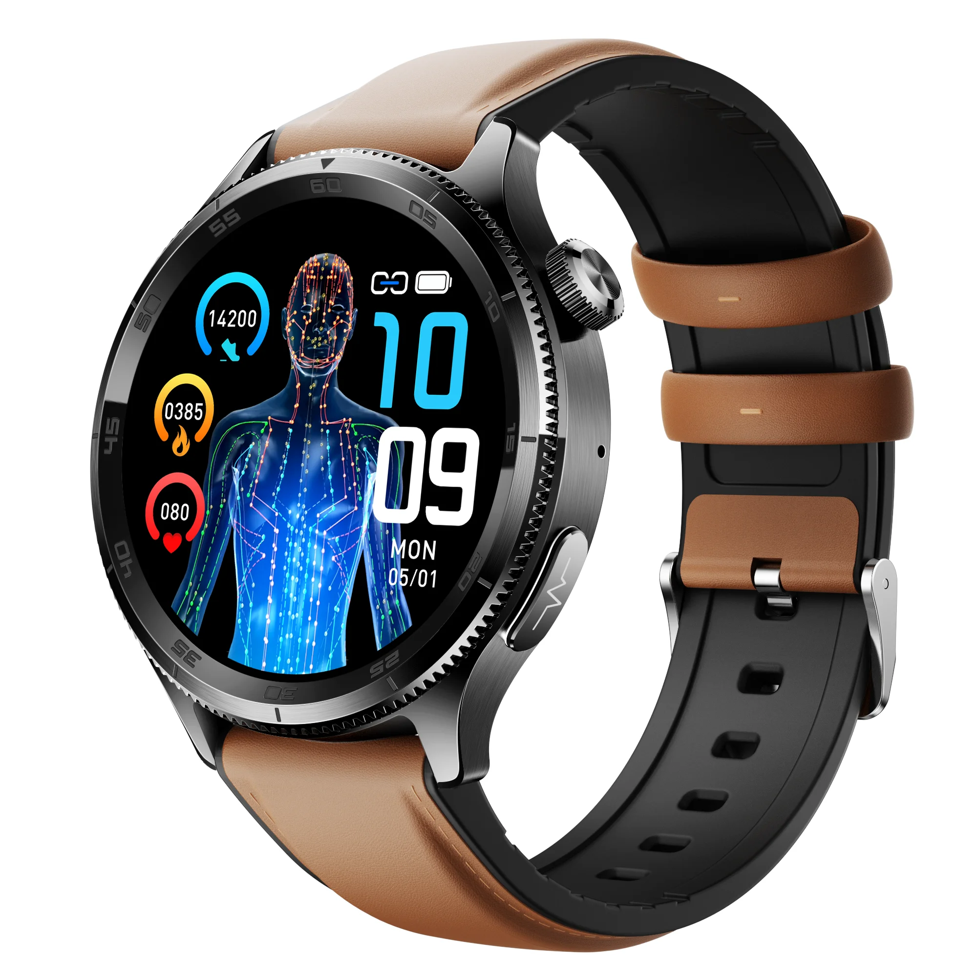 Aolon Pulse 스마트워치 AMOLED 고화질 대형 스크린 한국어