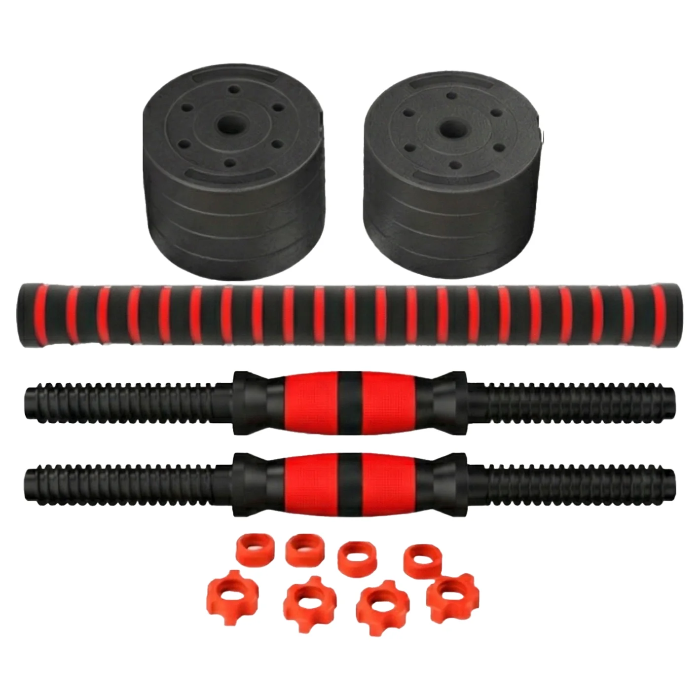 타니 무게조절 덤벨 바벨 조립식 세트, 1세트, 10kg