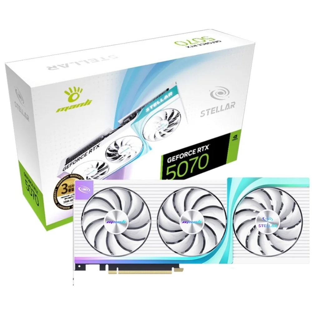 MANLI 지포스 RTX 5070 Stellar D7 OC 12GB 인텍