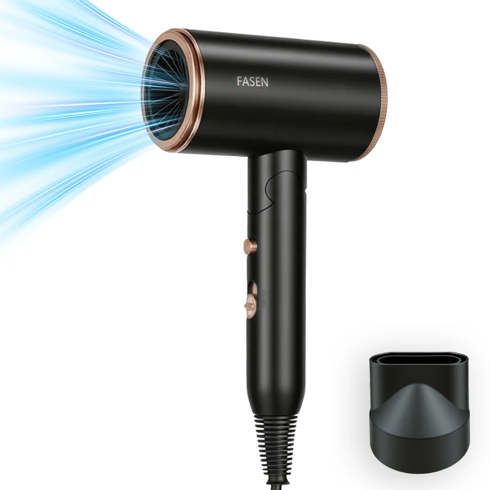 SEVOREN 헤어 드라이기 고출력 접이식 헤어 드라이어 음이온 보호 빠